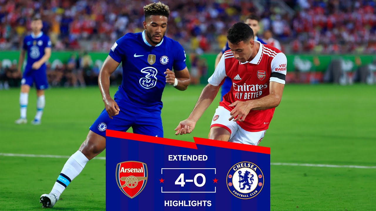 Arsenal 4-0 Chelsea | Pre-Season Extended Highlights